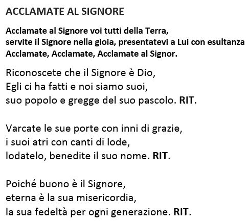 Eleno Testi Canzoni Parrocchia Di San Lorenzo Da Brindisi