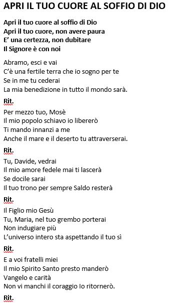 Buon Natale Spoladore Accordi.Eleno Testi Canzoni Parrocchia Di San Lorenzo Da Brindisi