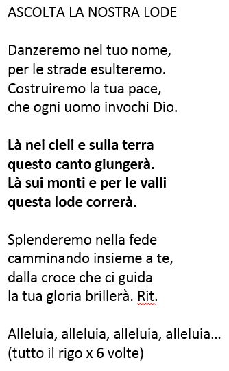Eleno Testi Canzoni Parrocchia Di San Lorenzo Da Brindisi